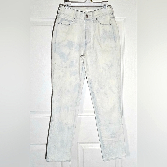 Pacsun Tie Dye Mom Jeans XS 24 Denim Lightwash Street Skater - Picture 1 of 6